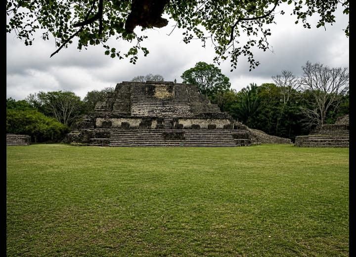 Altun Ha Maya ruins during Private Altun Ha and Belize City Tour