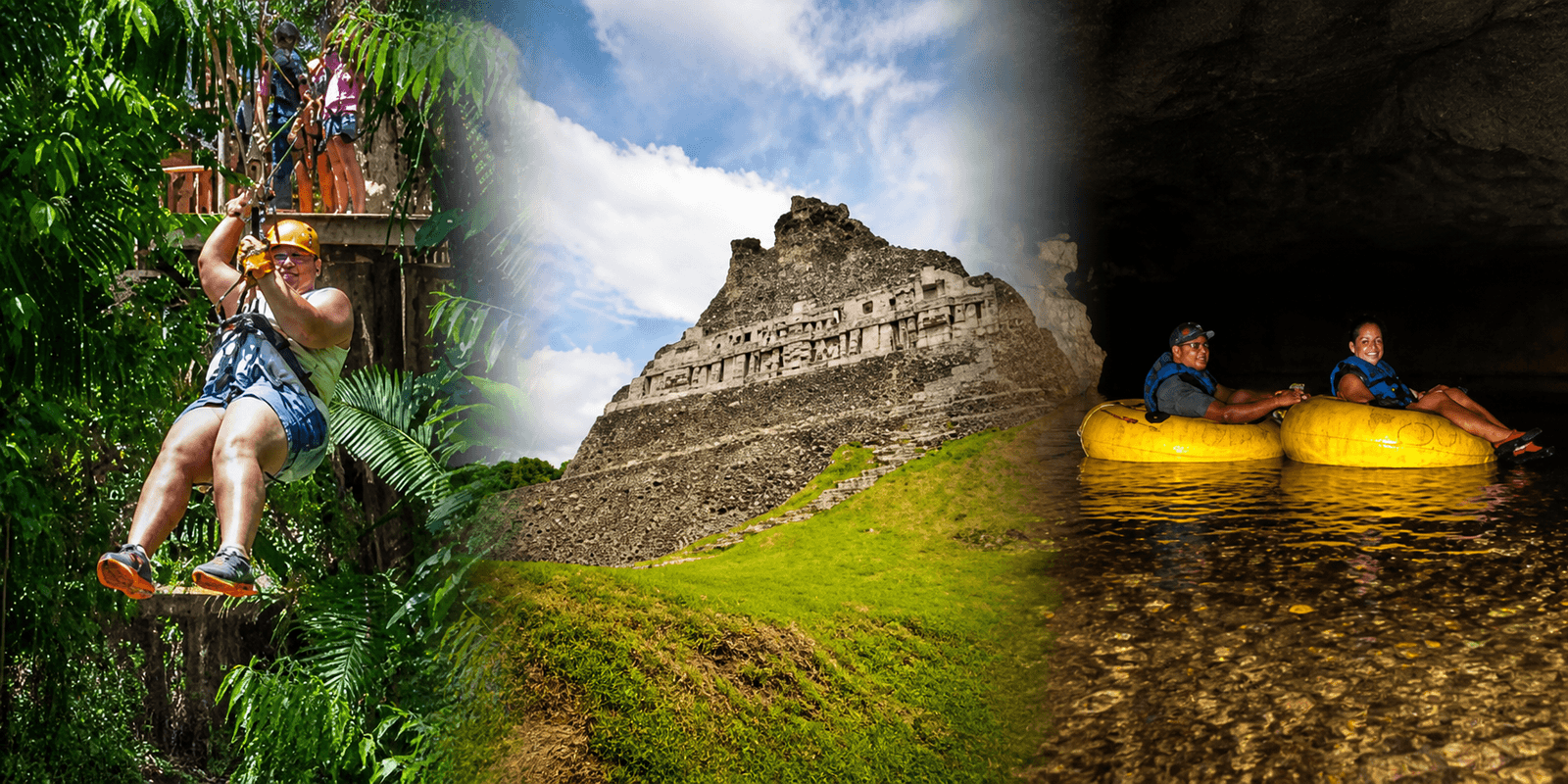 Cave Tubing Zipline and Xunantunich Tour from San Pedro