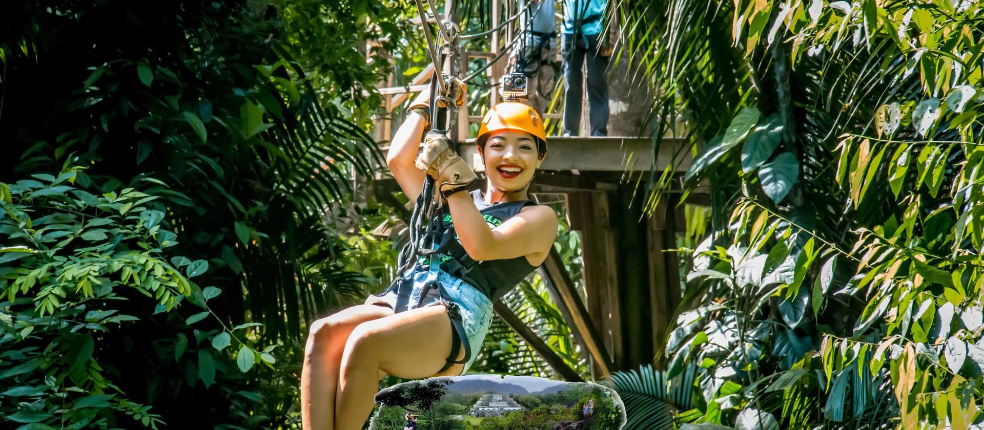 Xunantunich Cave Tubing and Zipline Tour