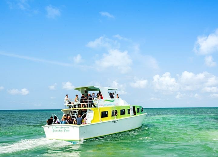 San Pedro water taxi connection for Belize mainland private tours