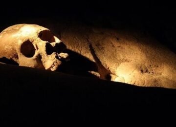 Actun Tunichil Muknal cave pottery in Belize