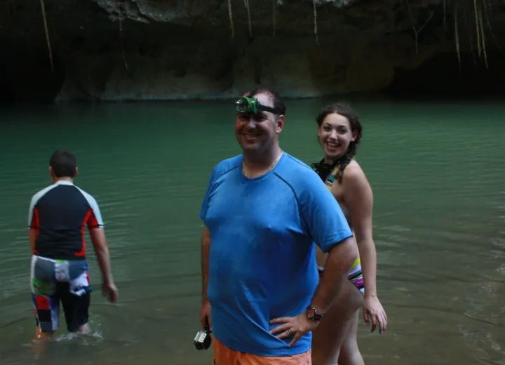 Guests preparing for cave tubing on a Xunantunich tour from San Ignacio
