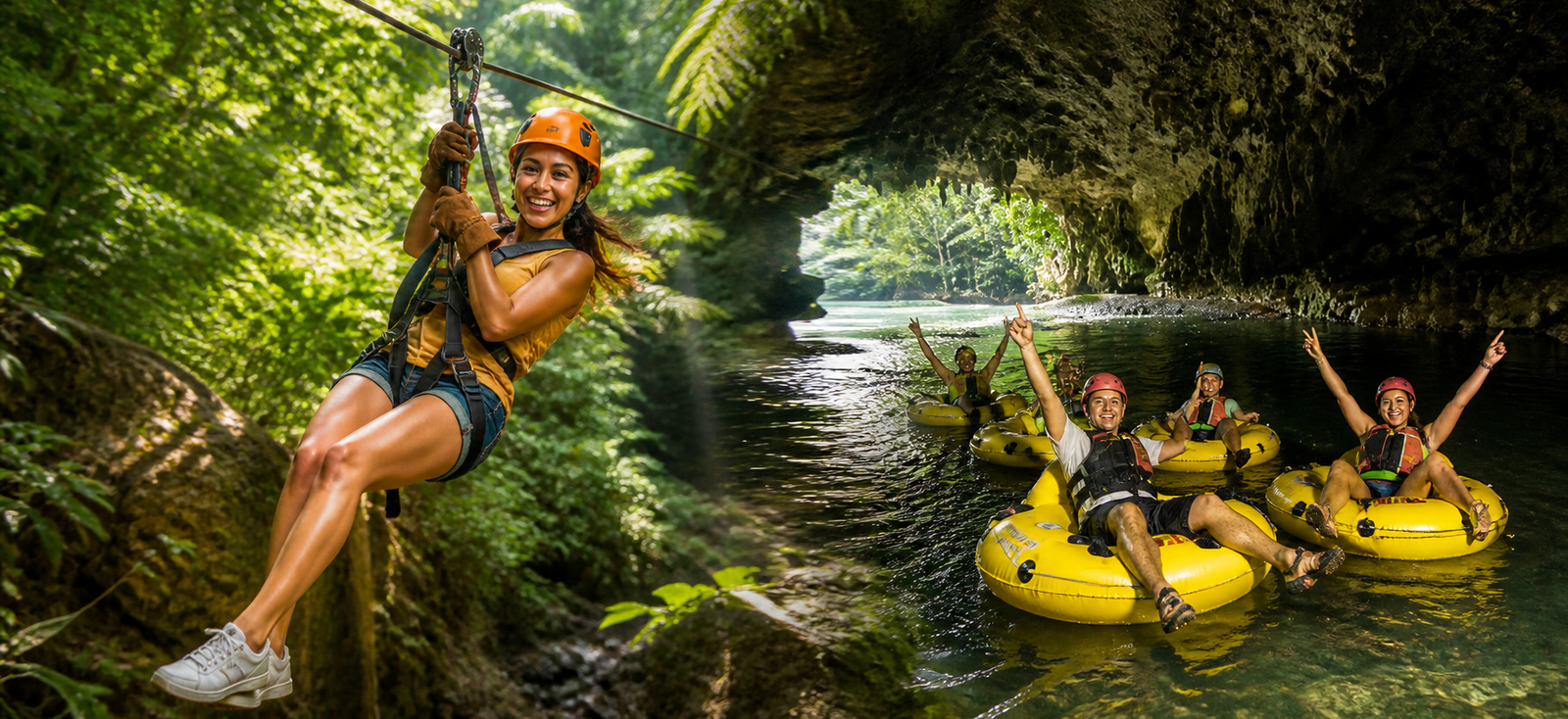 Guests enjoying Altun Ha, Baboon Sanctuary and Belize City Tour from San Pedro with Private Belize Adventure